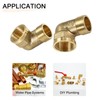 DTGN G3/4 x G3/4 (Male x Female) 90 Degree Brass