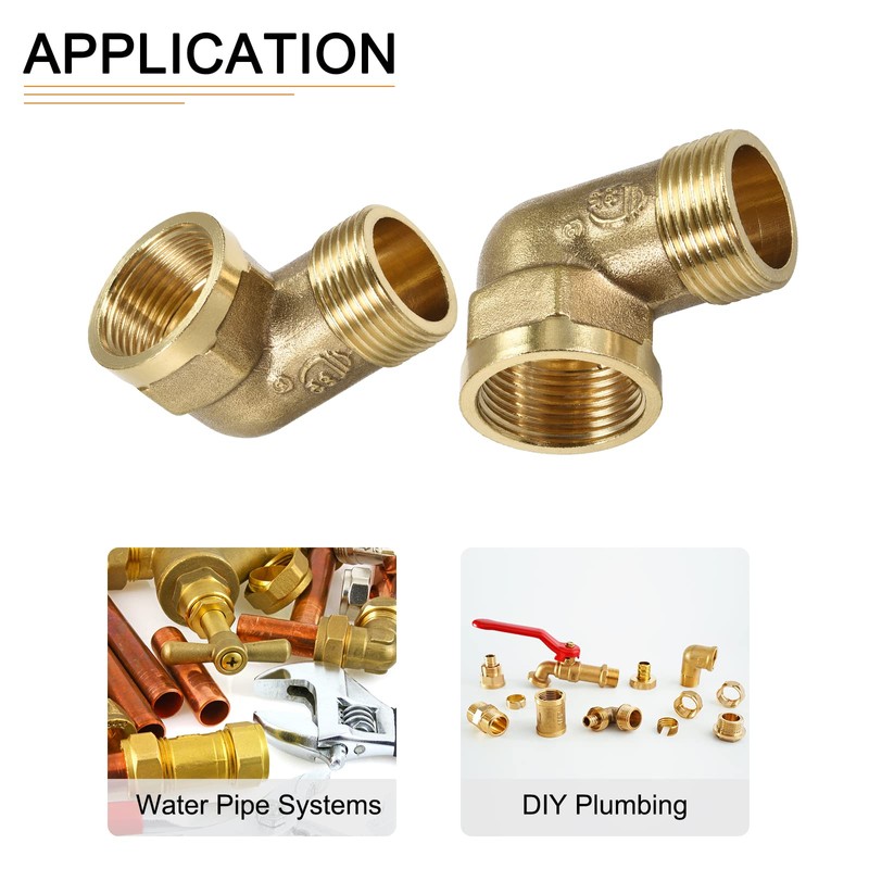 DTGN G3/4 x G3/4 (Male x Female) 90 Degree Brass