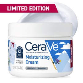 CeraVe Après Ski Moisturizing Cream, Body and Face Moisturizer for Dry Skin, Hyaluronic Acid and Ceramides, Daily Moisturizer, Oil-Free, Fragrance Free, Non-Comedogenic, Limited Edition, 12 Ounce