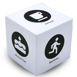 Anti Stress Cube (Squishy) | Decision Dice - Fun Gifts for Men - Squeezing / Relaxing / Killing Time for Adults - Children, Anti-boredom - 5 cm Diameter