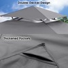 MASTERCANOPY Grill Gazebo Replacement Canopy Top for Model L-GG001PST-F (Gray)