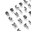 26Pcs Stainless Steel Alphabet Letter Cookie Cutters for Baking DIY,