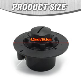 Hoypeyfiy 2 Pcs 40067102106 Strimmer Head Cutter Feed Spool, Black Strimmer Head Bump Feed Replacement for Stihl FS38 FS40 FS45 FS46 FS50 FSE60 FSE81, Replaces 4006 710 2103