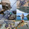 Sougayilang fishing Rods,IM7 Spinning Rod & Casting Rod, 2 Pc