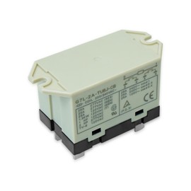 G7L-2A-TUBJ-CB-AC 200/240VAC General Purpose Relay DPST-NO, Double Pole Single Throw Normally Open Contacts with Test Button, Quick-Connect Terminals Flame Resistant