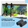 Aigemsi (2-Pack) A20017 Rubber Hose Adapter, Compatible with Fluval 304,