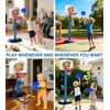 LAO XUE Toddler Basketball Hoop Set,Adjustable Kids Basketball Goal