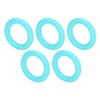 5pcs Baby Soft Silicone Teething Ring Toy Infant Safe Elastic