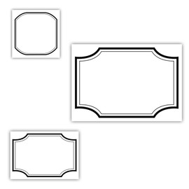 60 x Mix Apothecary Bottle Labels, Kosmetex Stickers for Bottles, Cans, Labelling for Cosmetics, Aroma, Oil, Mix Set