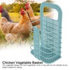 Foldable Chicken Vegetable Basket Cock Hen Fruit Hanging Feeder Feeding