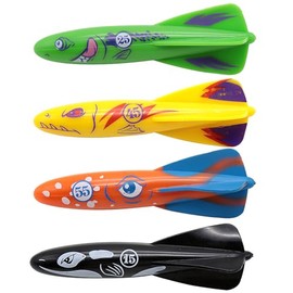 4Pcs Rocket Torpedoes Diving Toys for Swimming Pool,Sinking Toys Swimming Sinkers for Kids,Throwing Torpedo Bath Dive Rocket Water Toy Underwater Training Pool Toys for Kids 7-12 Girls boys Pool Games