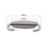 sourcing map 2 Piece Motorcycle Stainless Steel Silencer Exhaust Pipe