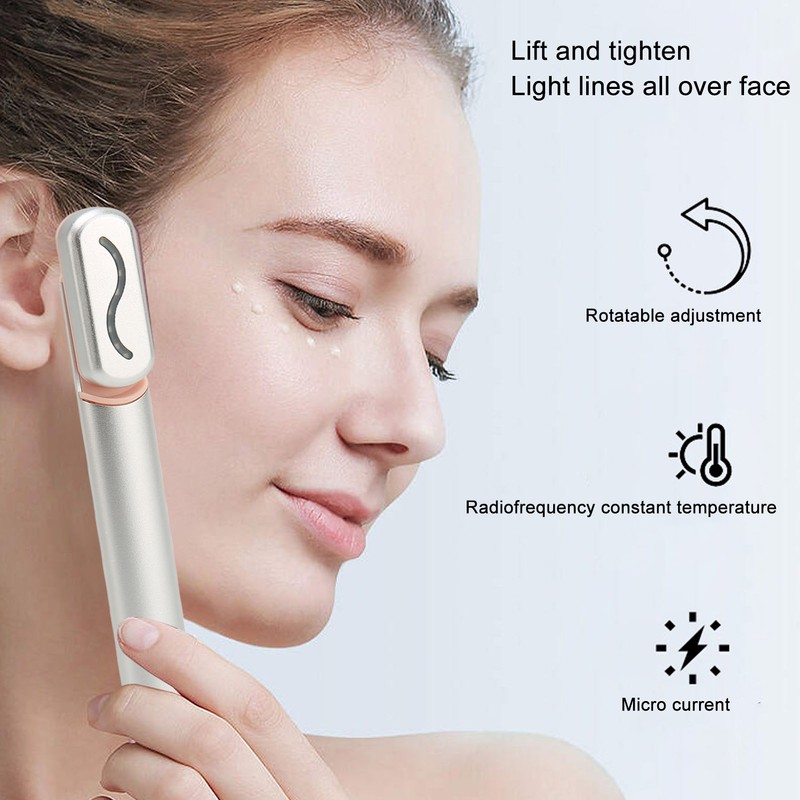 Electric Eye Massager Wand Hot Compress Micro Current Red LED