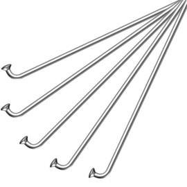 cyclingcolors Rayon_Acier_14G, n/A rechter runder Radius, Argent, 300mm -