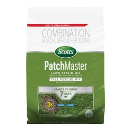 Scotts PatchMaster Lawn Repair Mix Tall Fescue Mix, Combination Grass Seed, Fertilizer, and Mulch, 4.75 lbs.