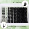ZANLUFLY 5-7mm 하단 속눈썹이 있는 볼륨 속눈썹 클러스터 D-컬리 위스피