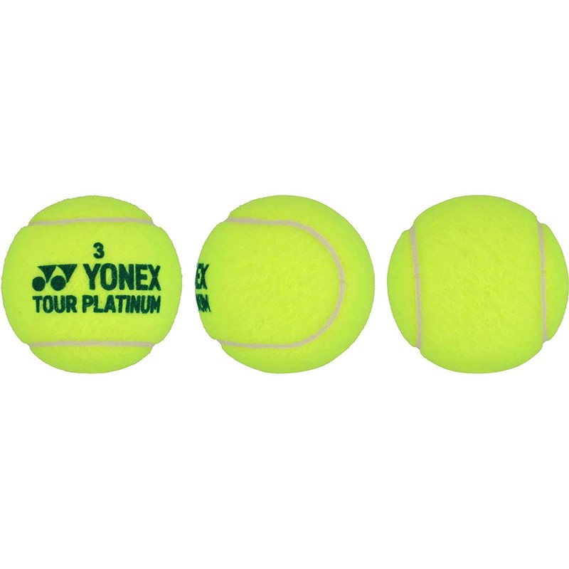 Yonex TB-TPL2 Tennis Balls, Tour Platinum, 2 Balls, 1 Can,