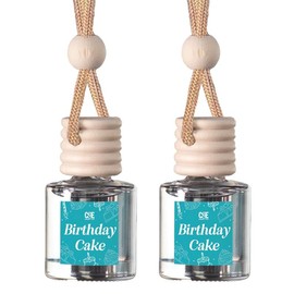 Scented Car Freshener 2 Pack - Long-lasting Fragrance:_Birthday Cake