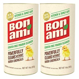 BON AMI Powder Cleanser for Kitchens & Bathrooms - All Types of Surfaces, Cleans Grime & Dirt, Polishes Surfaces, Absorbs Odors (2 Pack)