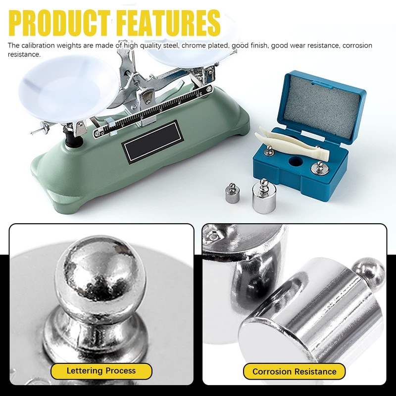 Mardatt 6 Pcs Precision Scale Calibration Weight Set, 5g 10g