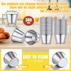 300 Pcs Metal Sauce Cups Individual Salsa Cups Metal Ramekins