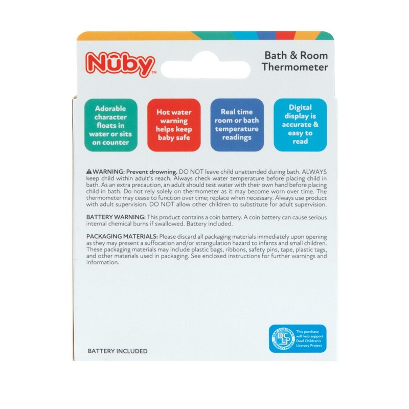 Nuby Penguin Bath & Room Thermometer - Quick & Easy
