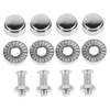 Mobestech 1set Anti-theft License Plate Screws for Secure Installation Rustproof