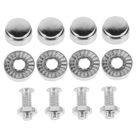 Mobestech 1set Anti-theft License Plate Screws for Secure Installation Rustproof Bolts and Nuts Easy to Install License Plate Hardware for Cars Suvs and Trucks