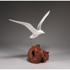 Seagull Sculpture by John Perry "Wings up" Style on Burl