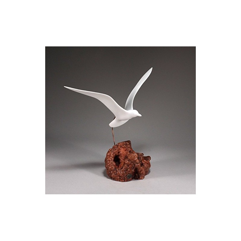 Seagull Sculpture by John Perry "Wings up" Style on Burl