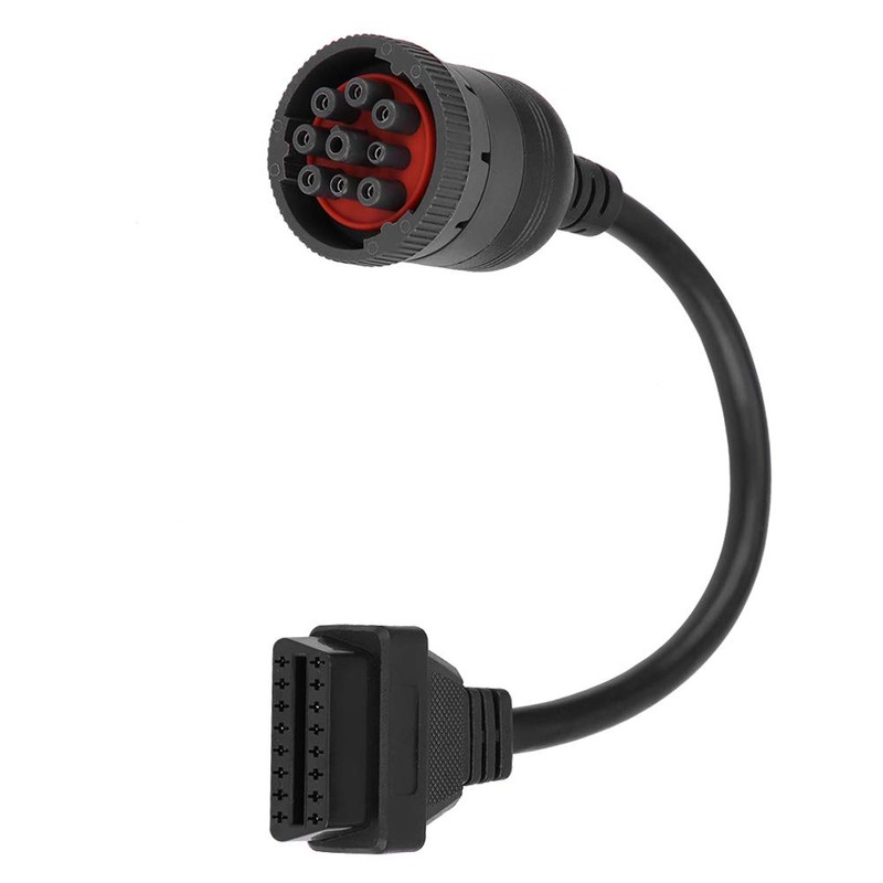 Yosoo 9 Pin to OBD2 Adapter, Truck Diagnose Interface, 16