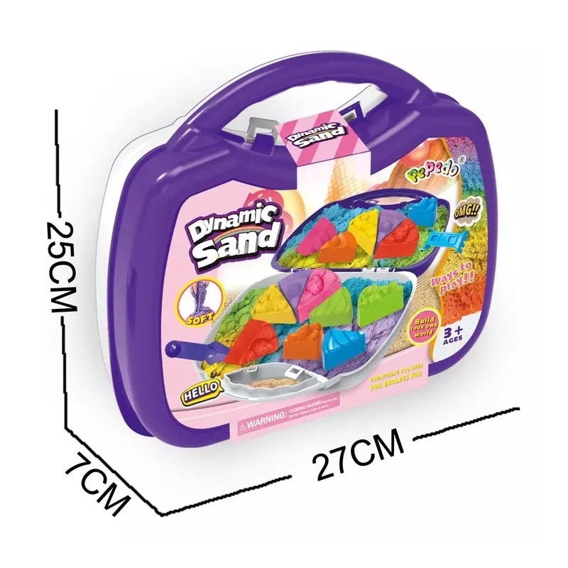 Arena Magic Sand Kinetica Rebanadas De Pastel Pay C/maletin