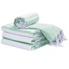 DineNest Set of 4 Peshtemal Beach Towels Cotton Oversized 40x70