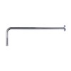 Naiture L Shaped, Corner Shower Head Extension Arm with Flange,