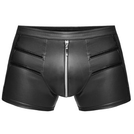 1001-kleine-Sachen At Boxer Shorts H006 Men's Boxer Shorts Wetlook Shorts Men's Briefs in Black by Noir Handmade Dessous, black