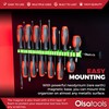 Olsa Tools Magnetic Screwdriver Organizer | Professional Quality Tool Organizer