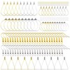 Set of 200 Earrings, Triangular and Ear Hooks, Teardrop Shape,