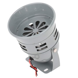 Universal Loud Motor-Driven Horn Air Siren Horn Alarm for Car Truck Motorcycle Vans Tractors 12V Vehicles Gray