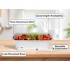 [100Pcs] Aluminum Foil Trays Containers with Paper Lids No. 6A