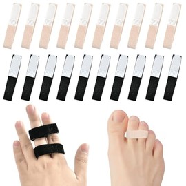 25 Pcs Finger Strap Tape with Padded No Slip Hook and Loop Finger Splints Washable and Reusable Broken Sprained Fractured to Support Injured Fingers