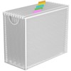 GoldOrcle White Hanging File Organizer Box, Hanging File Folder Frame