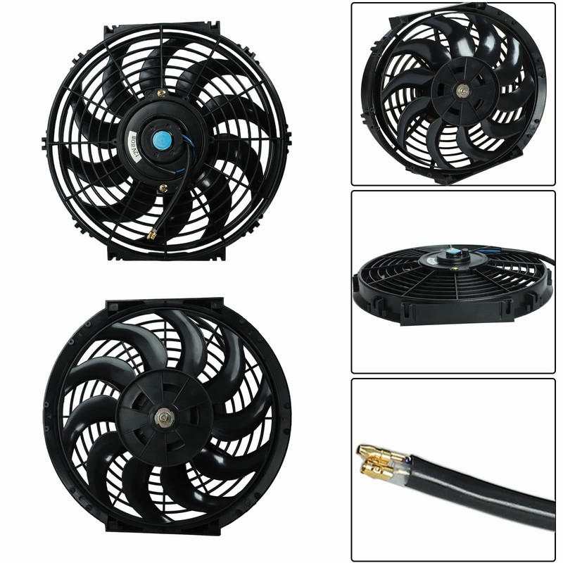12" inch Slim Fan Pull Electric Radiator Cooling Fans 12V