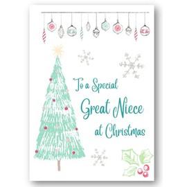 Second Ave Great Niece Christmas Tree Xmas Holiday Festive Greetings Card