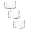 3 Pcs Sugar Packet Holder Clear Acrylic Tea Bag Organizer