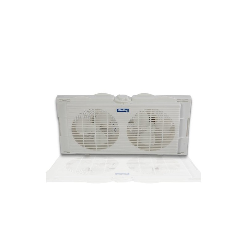 AIR KING Window Fan,Table/Window,Fits Wndw H 12"