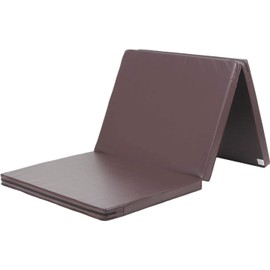 KaRaDaStyle Gymnastics Mat 3-Folding Stretch Mats 71"x31"x2" Exercise Muscle Training Children Play Horizontal Bar Mat Yoga Sports Soundproof Home Use (Brown/3-fold)