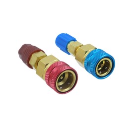 Chinflly R1234YF Quick Coupler Kit,R1234yf to R134a Adapter High Low Side Conversion Kit for Car Auto AC Charging, R1234yf Refrigerant Air Conditioning System Hose Fitting