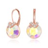 BriLove Elegant Stunning Bella V Drop Earrings, Cubic Zirconia V-Shaped