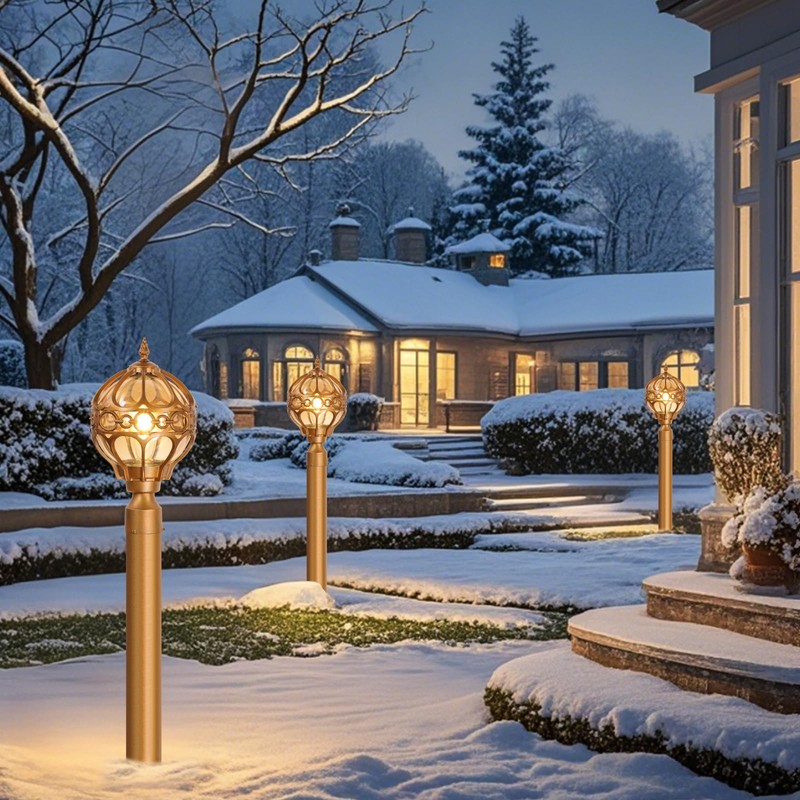 Zanritelit Outdoor Post Light Fixtures for Driveway Yard Patio Garden,