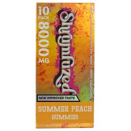 Shrumfuzed - Proprietary Nootropic Gummy 8000mg - Lion's Mane, Reishi, Chaga, and Cordycep Nootropic Tripee Mushroom Blend (10, Summer Peach)